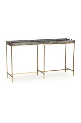 Charcoal Tray Top Console Table | Andrew Martin Edith
