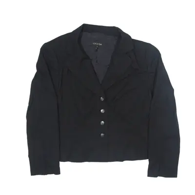 ESCADA Blazer Jacket Black Wool Womens L