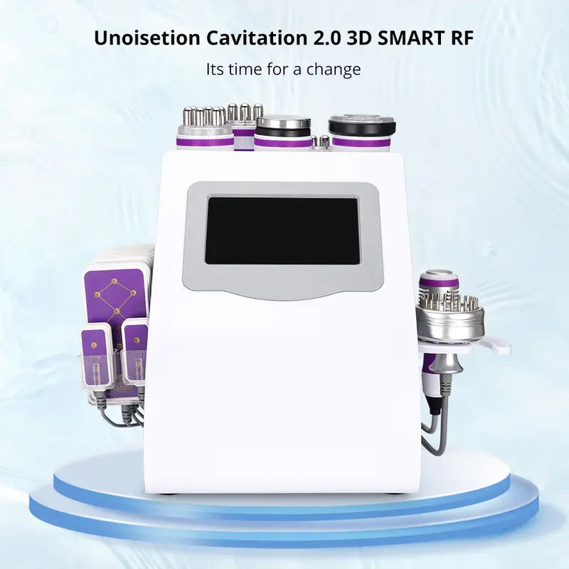 UNOISETION 9 in 1 Ultrasonic Cavitation 40K RF Skin Tightening Body Shaping Machine for Spa Salon Studio Home Use | MS-76D1MA...