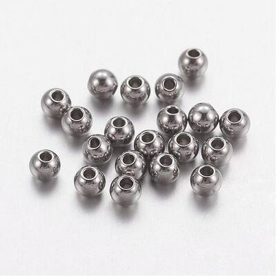 Tarnish Resistant 201 Stainless Steel Beads