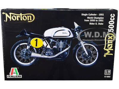 Skill 5 Model Kit Norton Manx 500cc Motorcycle 1 \