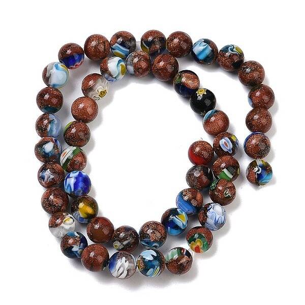 Handmade Millefiori Lampwork Beads Strands