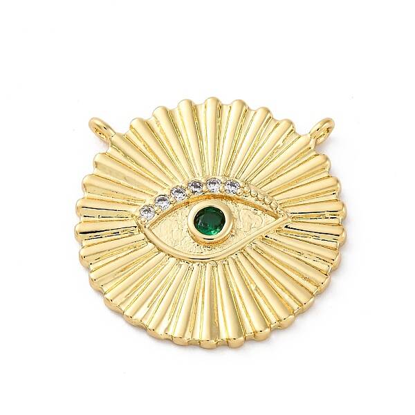 Brass Micro Pave Cubic Zirconia Pendants