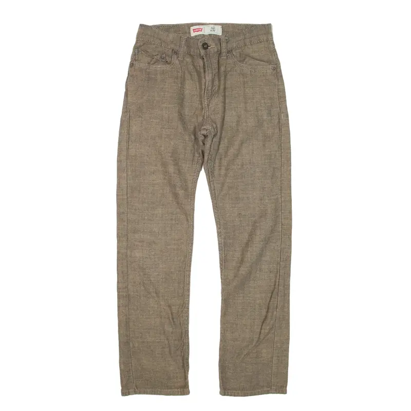 LEVI'S 511 Trousers Brown Slim Straight Boys W27 L27