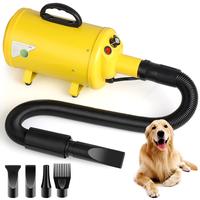 Dog Hair Dryer, 3.8HP 2800W Pet Grooming Blower for Large Dogs Hair Force Blaster with Heat, Stepless Speed Adjustable Strong...