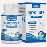 Peptide Supplements BPC 157 Muscle & Workout Recovery Dietary Supplement with L-Tyrosine 60 Capsules - Gluten-Free, Fitness