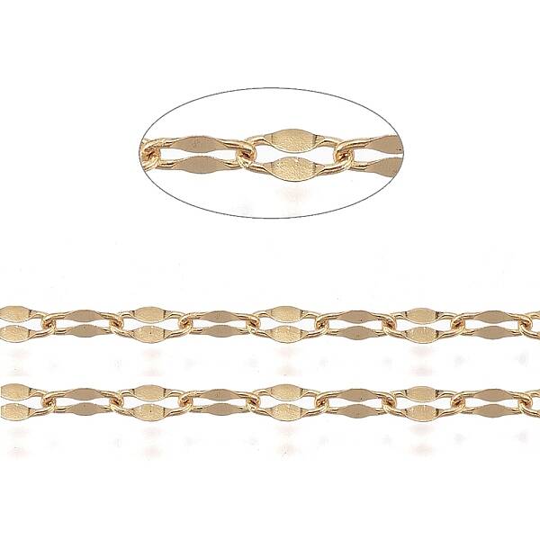 PVD Vacuum Plating 304 Stainless Steel Dapped Chains