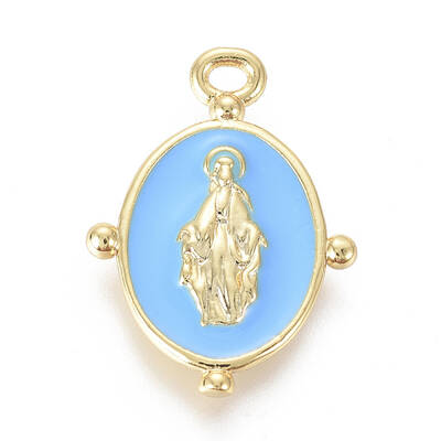 Golden Plated Brass Enamel Pendants