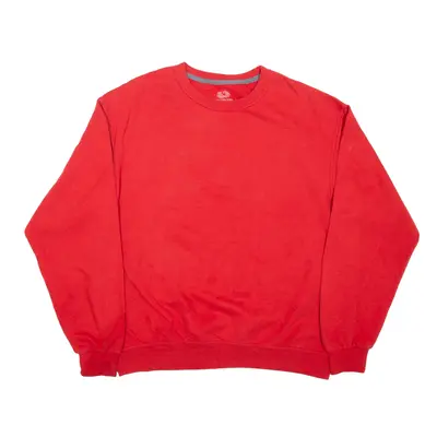 FRUIT OF THE LOOM Sweatshirt Red Mens L