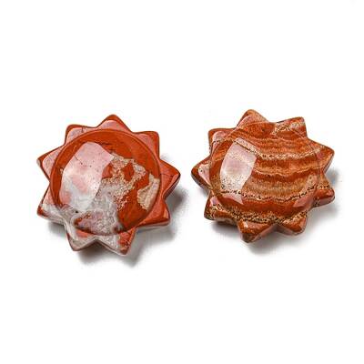 Natural Red Jasper Carved Healing Sun Figurines