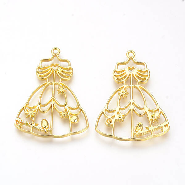 Alloy Open Back Bezel Pendants