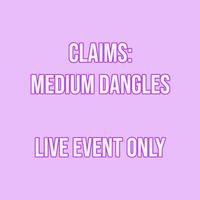 Handmade Polymer Clay Medium Dangles with Hypoallergenic Stainless Steel Posts and Hardware - Live Event Only