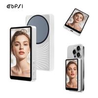 EBPSI Magnetic Vlog Live Stream Screen Portable Selfie Monitor Screen 1080P Rear Camera Selfie Monitor for Vlog Live Stream R...