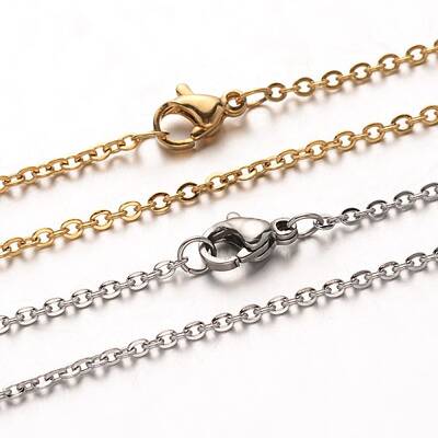 304 Stainless Steel Cable Chain Necklaces