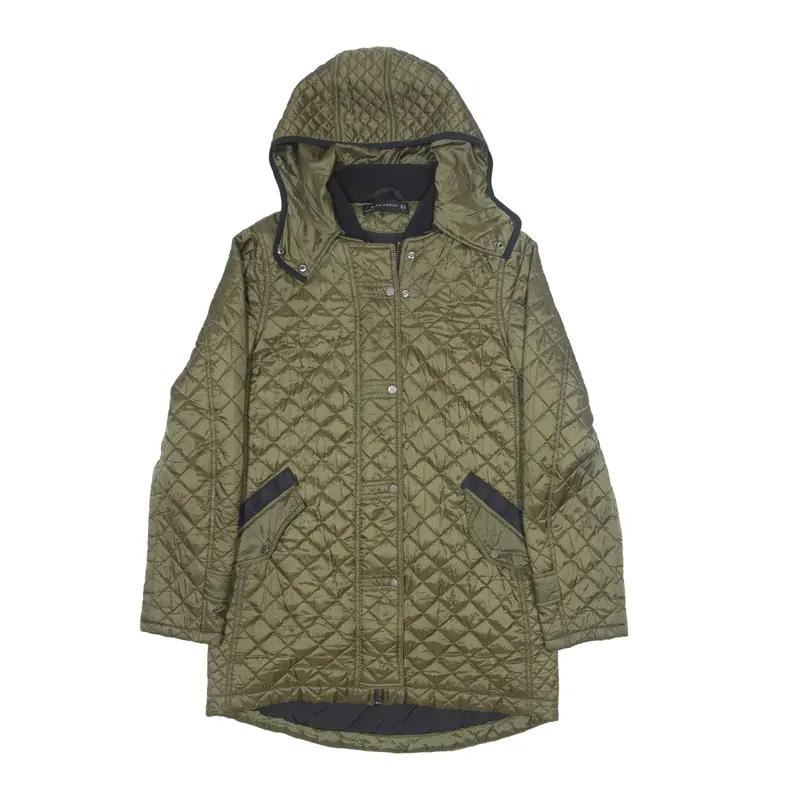 ZARA WOMAN Insulated Quilted Jacket Green Womens M