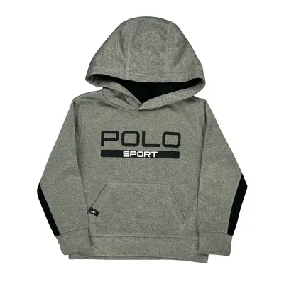 Age 4 Years Polo Sport Graphic Hoodie - XS Grey Cotton Blend