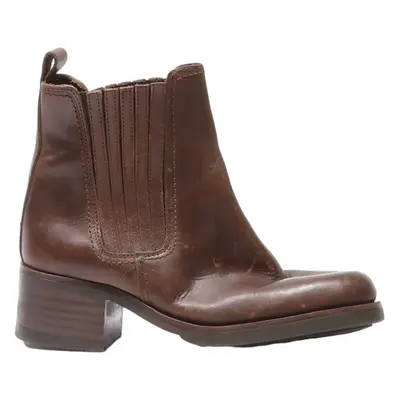 Chelsea Boots Brown Leather Womens UK 5.5