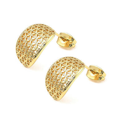 Brass Stud Earrings