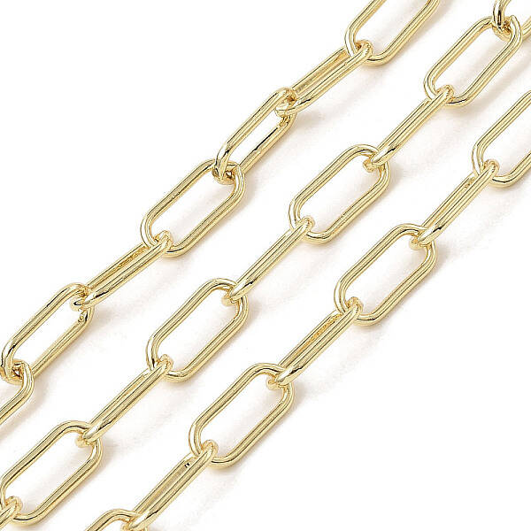 Rack Plating Oval Brass Curb Chains