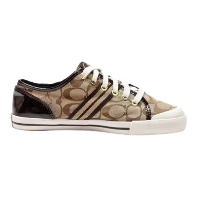 COACH Low Top Trainers Brown Synthetic Womens UK 5.5