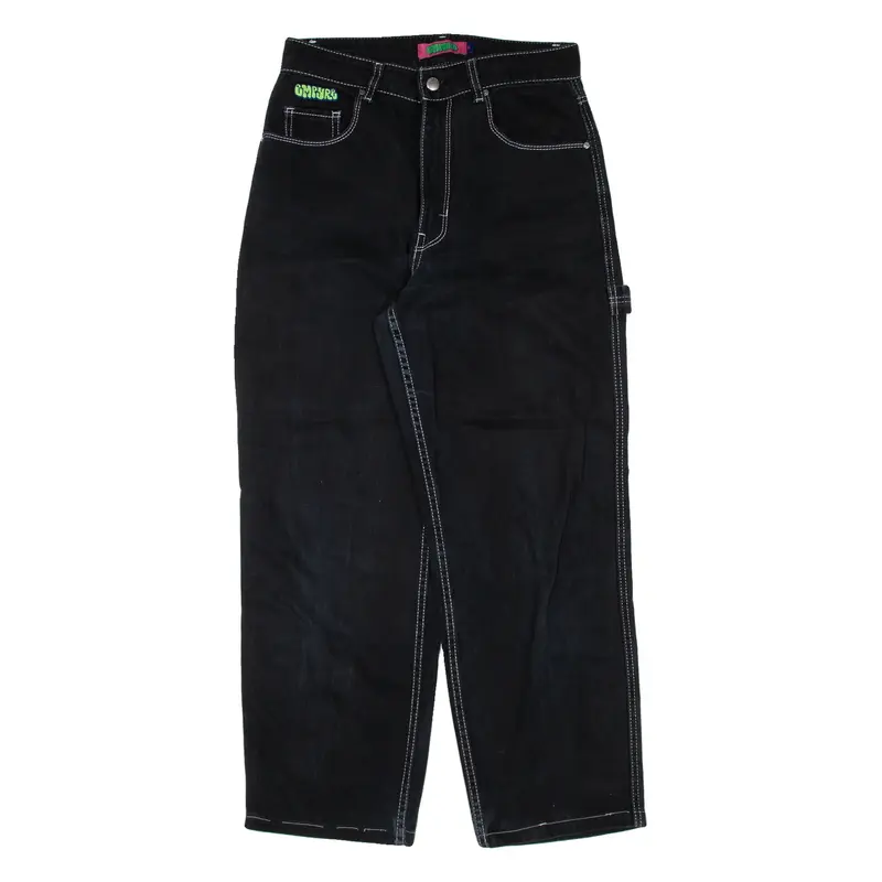 EMPYRE Carpenter Womens Trousers Black Loose Straight W29 L27