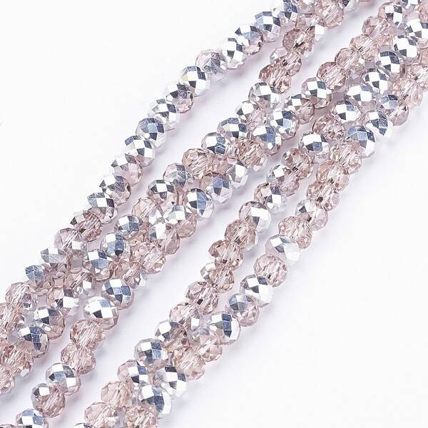 Electroplate Glass Bead Strands