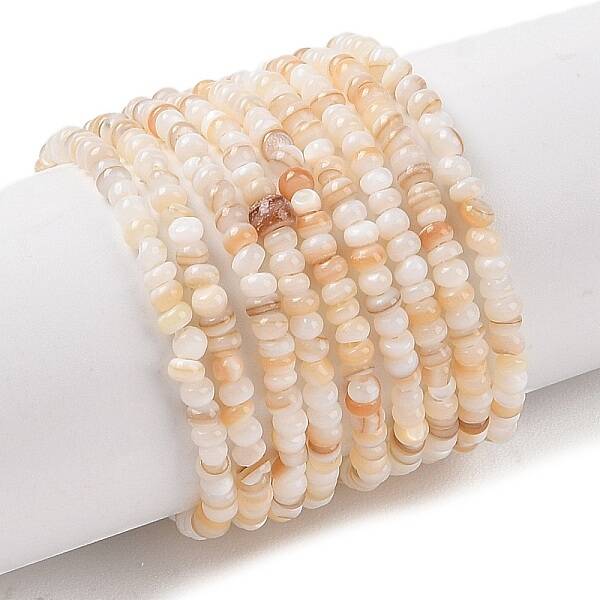 Natural Freshwater Shell Beads Strands