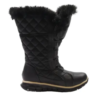 SKECHERS Snow Boots Black Synthetic Womens UK 4