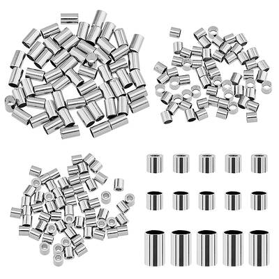 180Pcs 3 Styles 304 Stainless Steel Spacer Beads