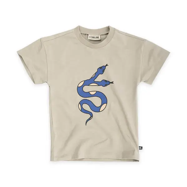 Organic cotton kid's T-shirt with Serpent print | Size: 2-4