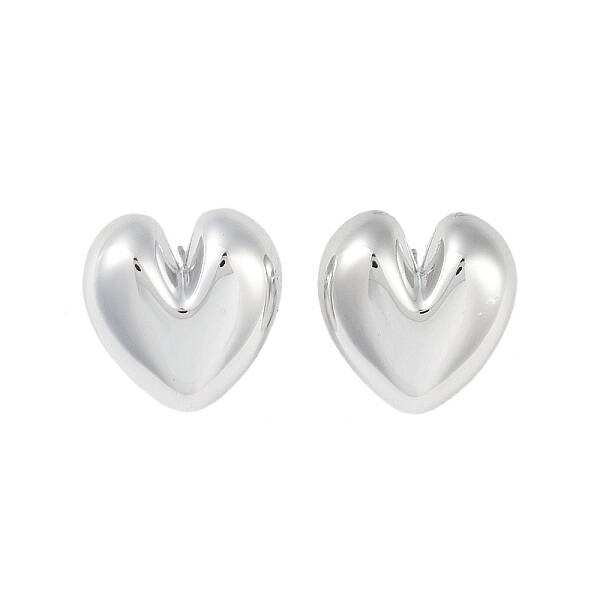 Heart CCB Plastic Stud Earrings for Women