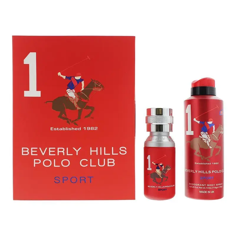 Beverly Hills Polo Club 1982 Sport Gift Set 1 Eau de Toilette 50 ml + Deodorant Spray 175 ml for Men