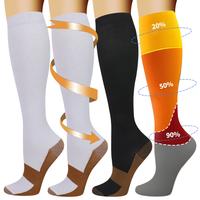 ISUNIE Compression Socks - Knee-High, Anti-Slip, Comfortable for Running & Jogging, Lightweight, Unisex, Outdoorfun, Summer T...