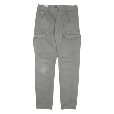 S.OLIVER Tubx Chino Trousers Grey Regular Straight Mens W31 L36