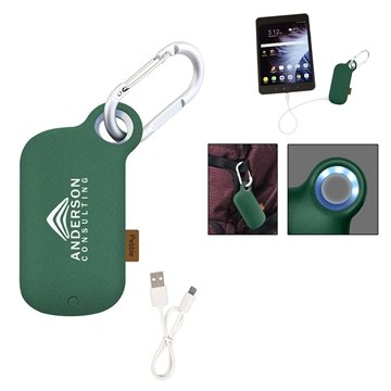 25 Promotional Pebble Carabiner Power Bank - 5000mAh & LED ...