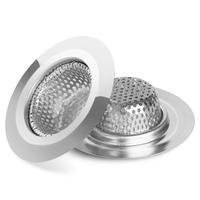 2 PCs bathtub drain strainer-2.79 inch shower hair drain catcher, stainless steel drain cover, bathroom sink strainer filter ...