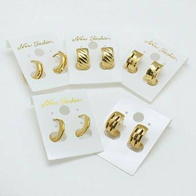 Fashion 304 Stainless Steel Huggie Hoop Earrings