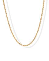 PAVOI 14K Gold Plated Rope Chain Necklace - Chain Necklaces For Women - Plated Gold Necklace For Women