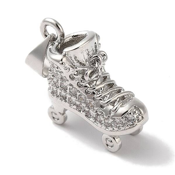 Rack Plating Brass & Cubic Zirconia Pendants