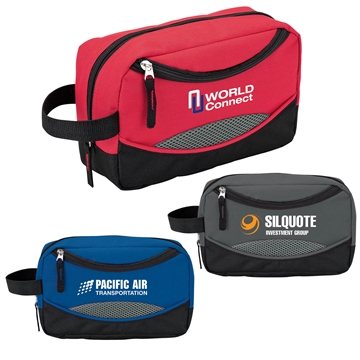 50 Custom Aero Toiletry Bag - Lined & Multi-Pocket