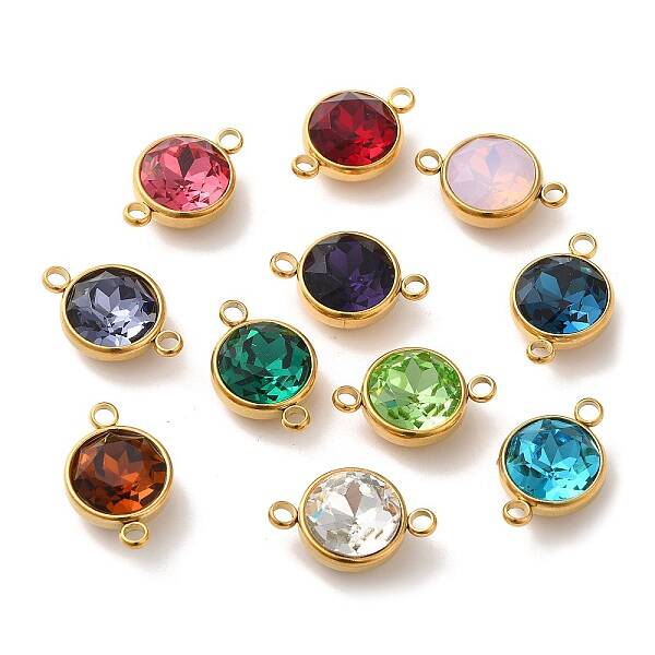 Ion Plating(IP) Golden Plated 304 Stainless Steel Connector Charms
