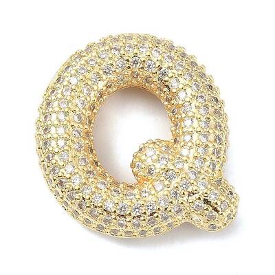 Rack Plating Brass Micro Pave Cubic Zirconia Pendants