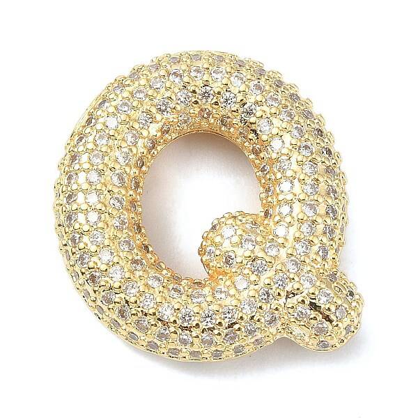 Rack Plating Brass Micro Pave Cubic Zirconia Pendants