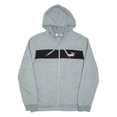 PUMA Mens Grey Hoodie Full Zip M