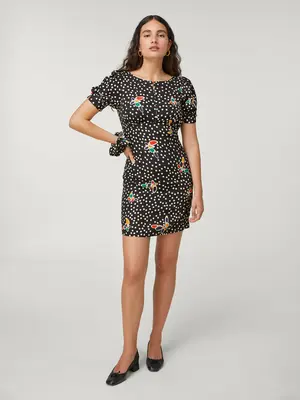 Dress Papillons Nicole Noir | Color: NOIR | Size: FR-40