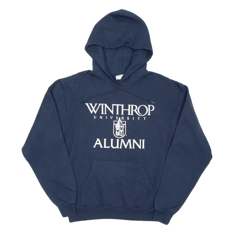 CHAMPION Winthrop University Mens Blue Hoodie USA S