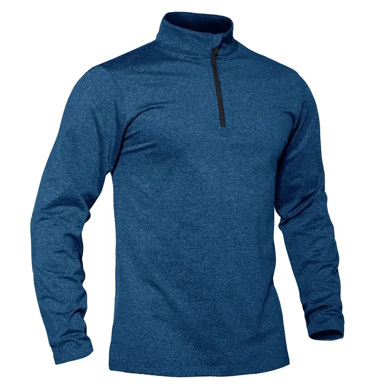 MAGCOMSEN Men's Running Athletic Shirts 1/4 Zip Fleece Pullover Long Sleeve Spring Sweatshirts