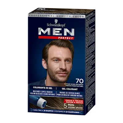Testanera Ammonia-Free Gel Hair Dye For Men Perfect N 70 Natural Dark Brown