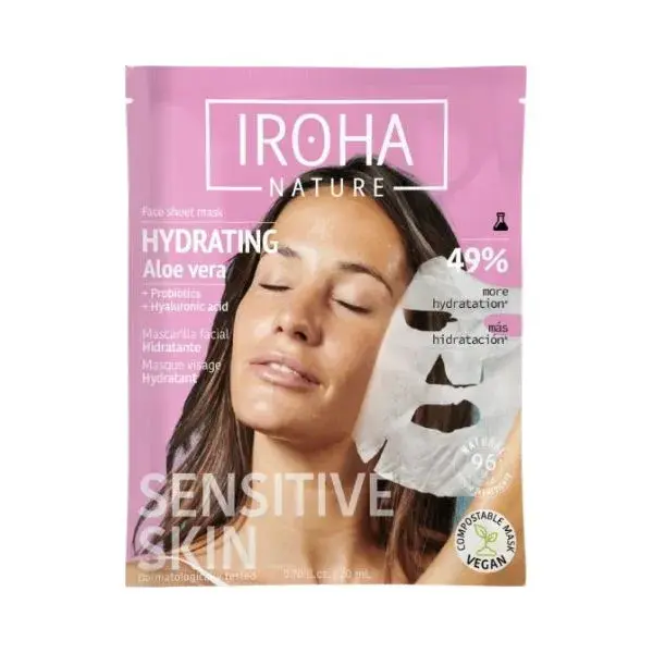 Iroha Nature Aloe Vera Moisturizing Face Mask 1 unit