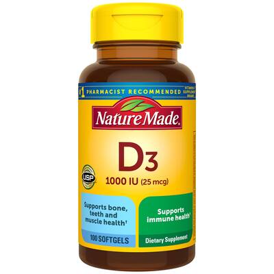 Vitamin D3 1000 IU (25 mcg) Softgels